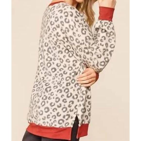 NEW HAPTICS brushed sweater marsala detail in taupe - Picture 2 of 3